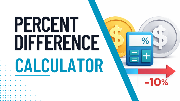 Percentage difference calculator